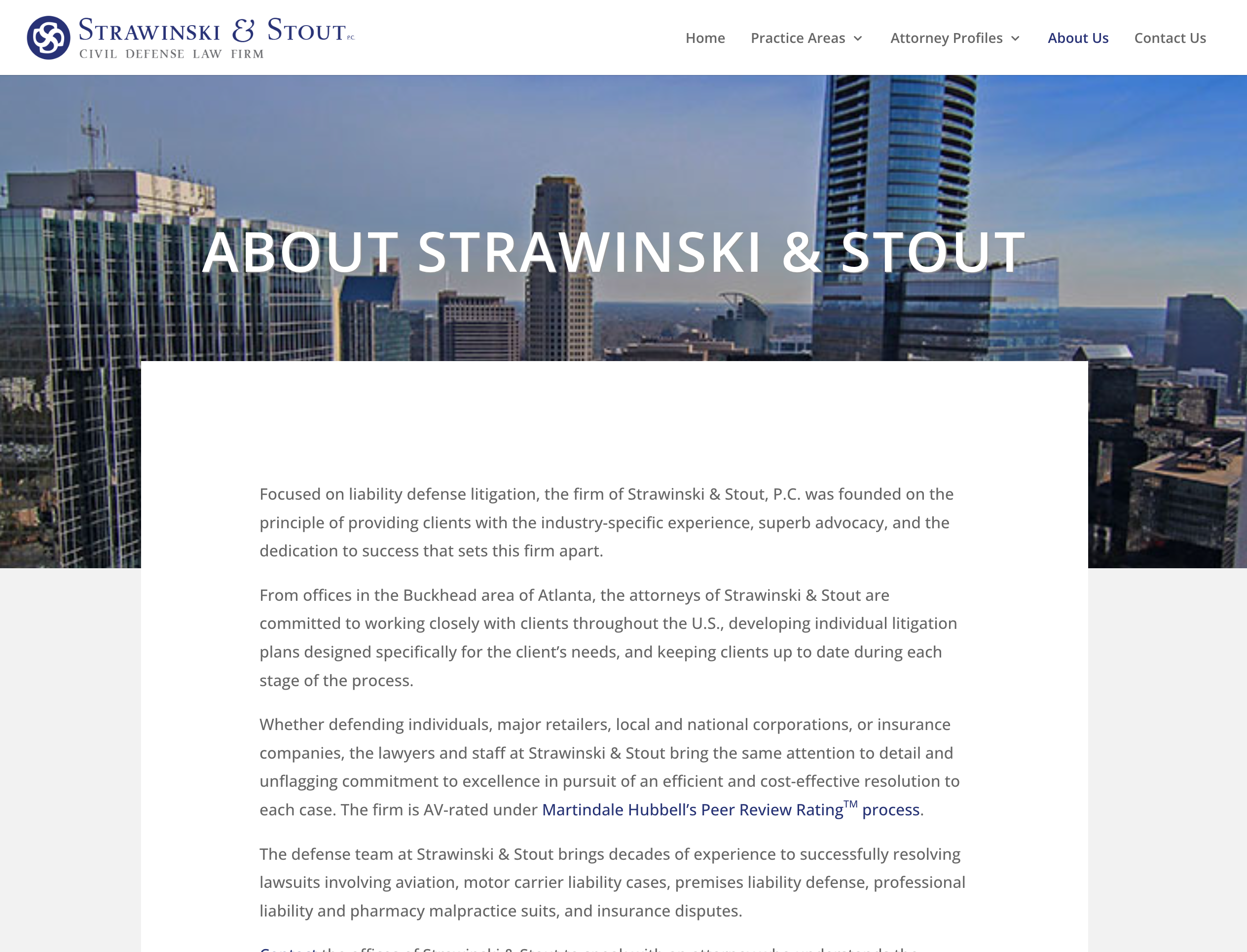 Strawinski & Stout About Page