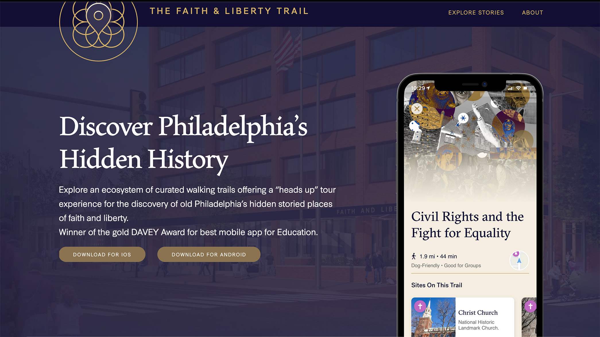 Faith and Liberty Trail App