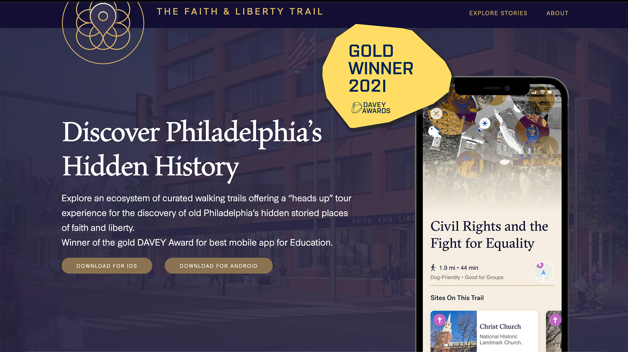 Faith and Liberty Trail App